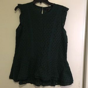 Banana Republic lace peplum top